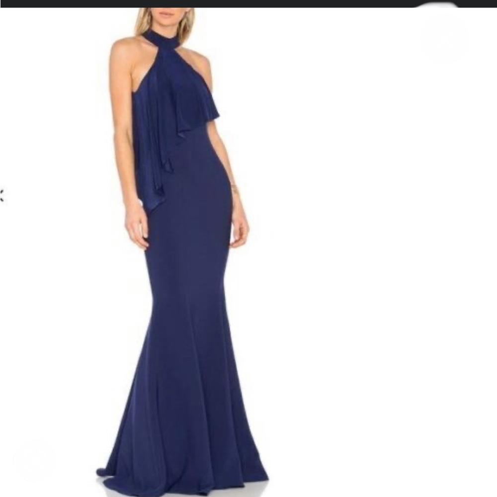 Jay Godfrey Navy Franklin Gown